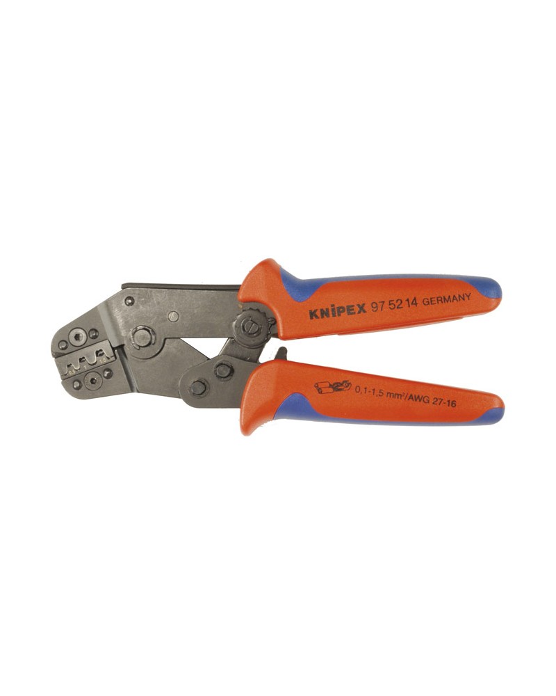 Pince à sertir professionnelle pour fiches et cosses à anneau Knipex