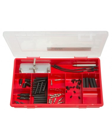 Box mit Sortiment von Koaxialsteckern