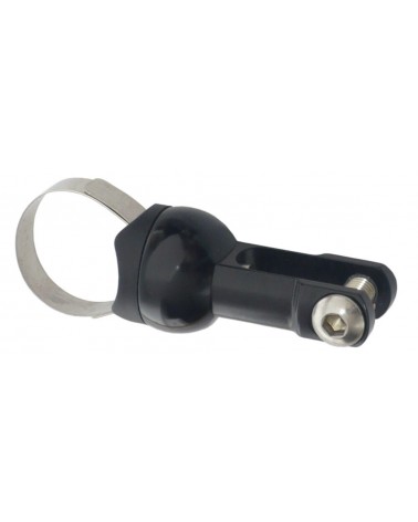 Soporte de faro en manillar negro SON 22.2 31.8