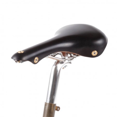 Selle vélo cuir course Berthoud Soulor