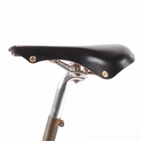 Selle vélo cuir course Berthoud Soulor