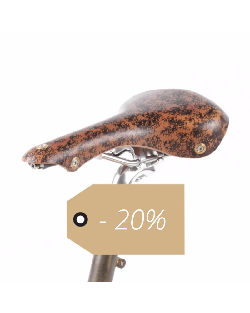 Leather saddle Soulor cork