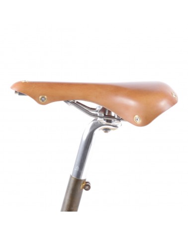 Selle vélo cuir course rails titane Berthoud Galibier 2