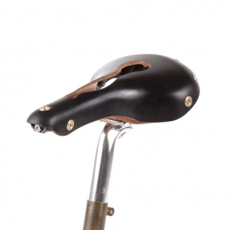 Selle vélo cuir ouvert nerf pudendal randonnée Berthoud Aravis