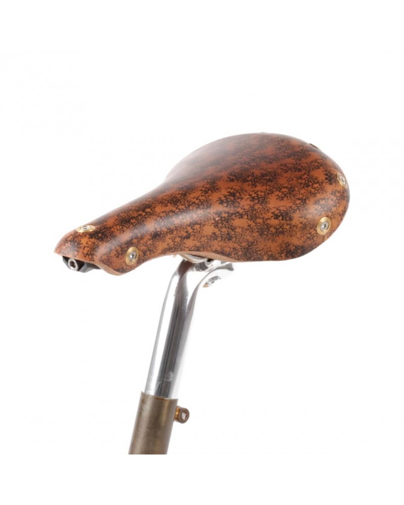 Selle vélo cuir dame randonnée Berthoud Marie Blanque