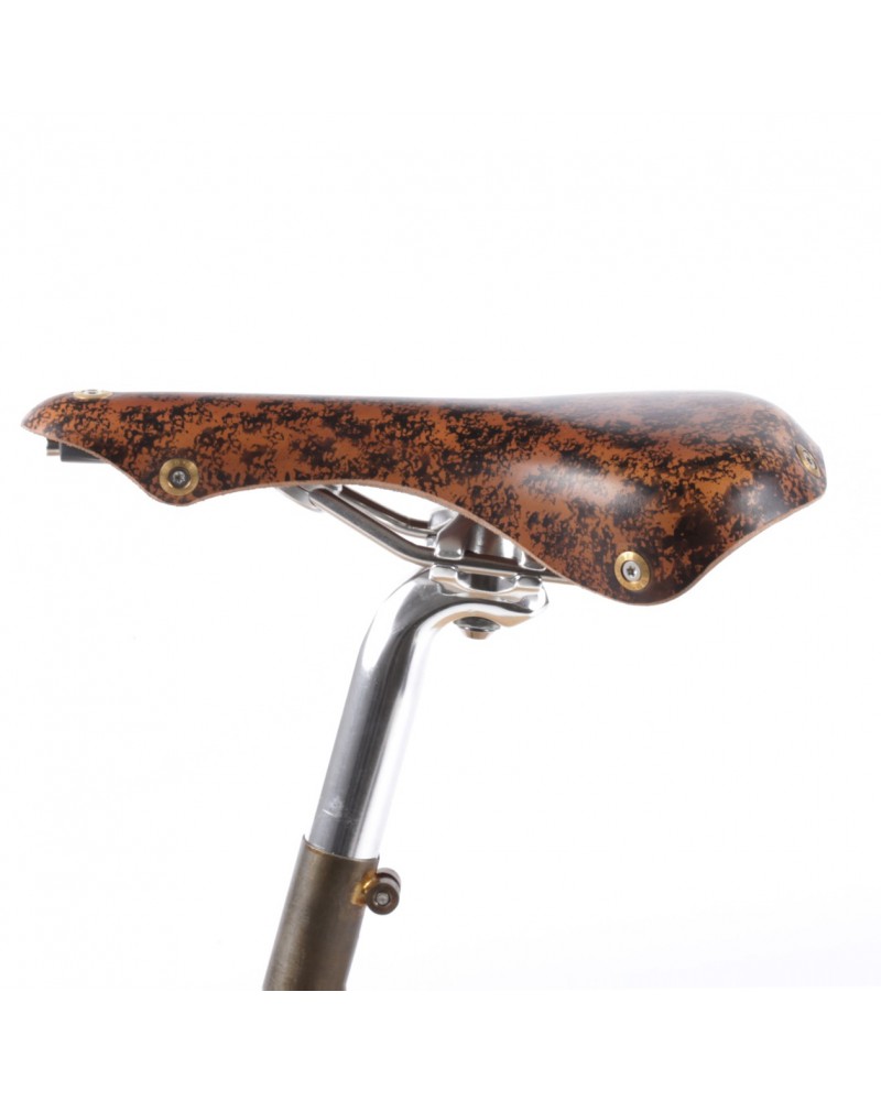 Leather saddle Soulor cork