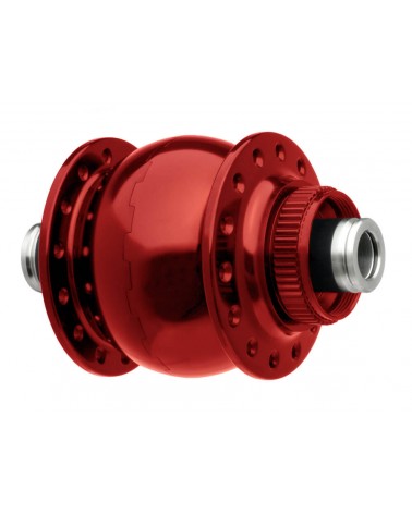 Moyeu dynamo SON 28 Axe 12mm Centerlock - 28 trous - Rouge