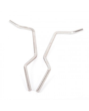 Pair of stainless steel rails for leather saddle Aspin/Soulor/Mente