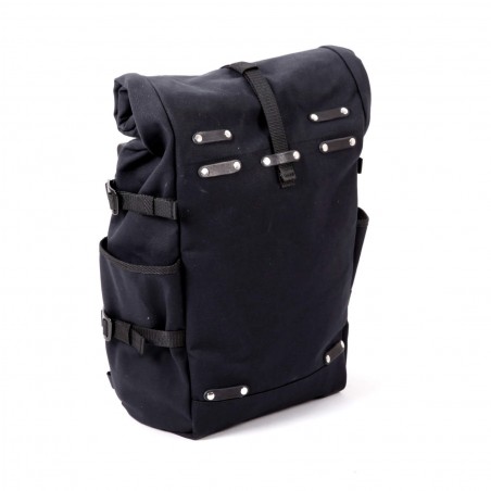 Panniers Roll Top Backpack Pannier All Black