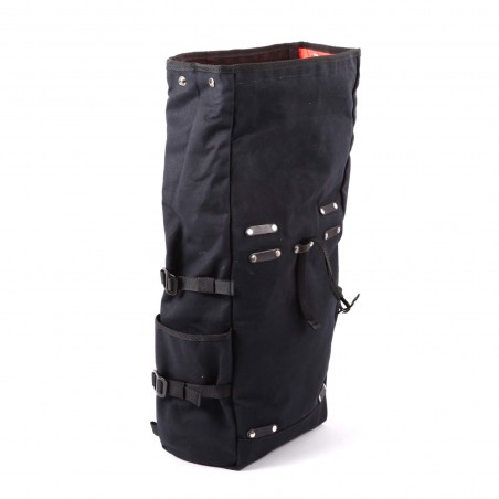 zaino convertibile berthoud urban commuter pannier nero cotone canvas