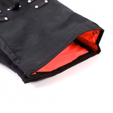 zaino convertibile berthoud urban commuter pannier nero cotone canvas