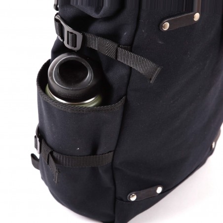 zaino convertibile berthoud urban commuter pannier nero cotone canvas