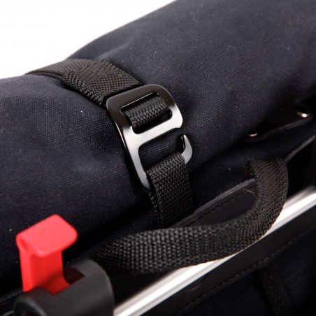 zaino convertibile berthoud urban commuter pannier nero cotone canvas