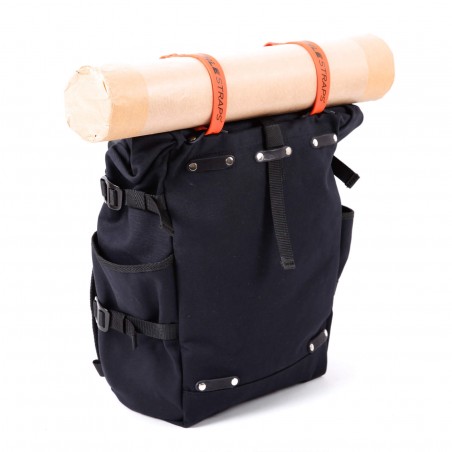 zaino convertibile berthoud urban commuter pannier nero cotone canvas