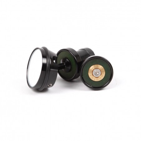 bar-end spiegel randonneur berthoud limited edition leder cnc bewerkt groen rood