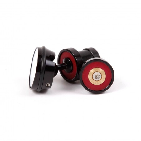 bar-end spiegel randonneur berthoud limited edition leder cnc gefräst grün rot