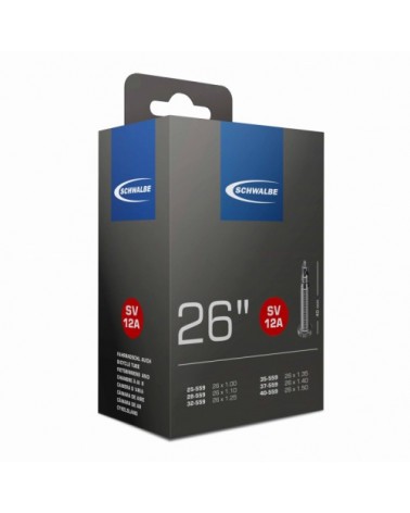 Schwalbe SV12A innerrör för 26" x 1" till 1,5" däck