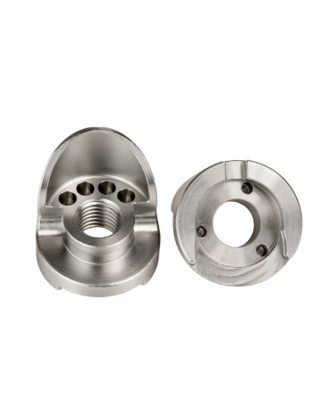 Zacht stalen uitvaleinden met kap voor 12mm steekas