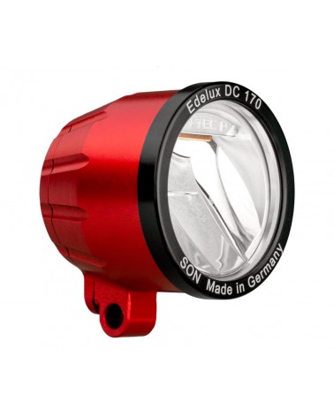 Phare vélo rouge SON Edelux DC 170