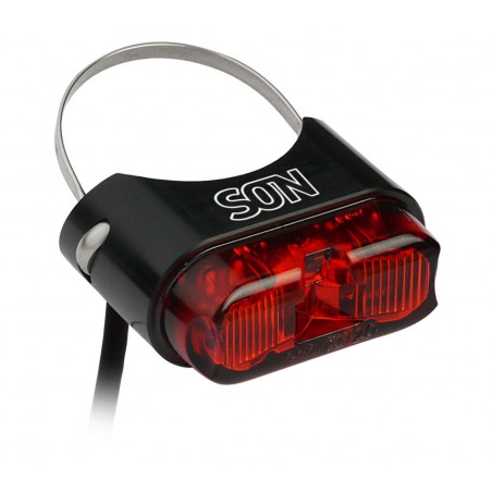 Luz trasera par E-Bike SON DC de 6-12 voltios montada en la tija del sillín