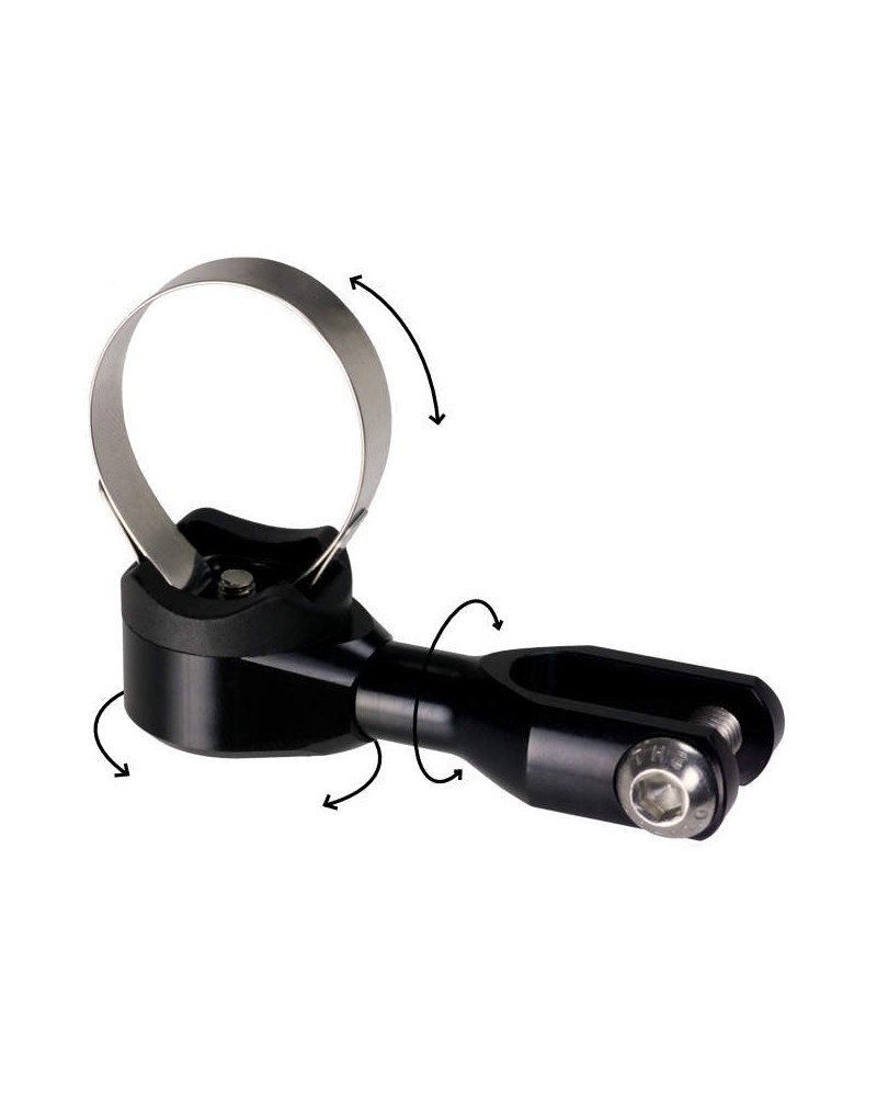 SON Nabendynamo Delux 3-dimensional front bike light support for handlebars