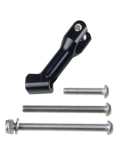 Scheinwerferhalter Alu schwarz eloxiert CNC