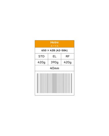 Stort Wood-dæk - bøg - 650Bx42mm (42-584) Standard 2