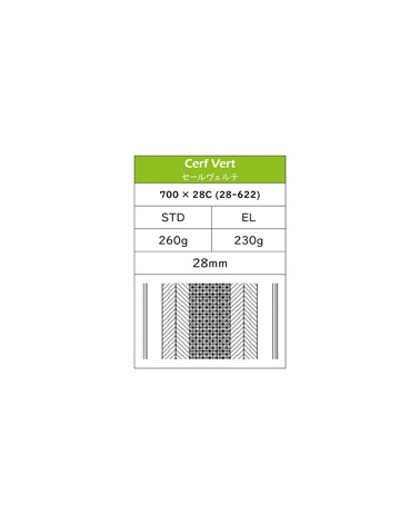 Grand Bois vouwband cerf vert 700c 28mm 2