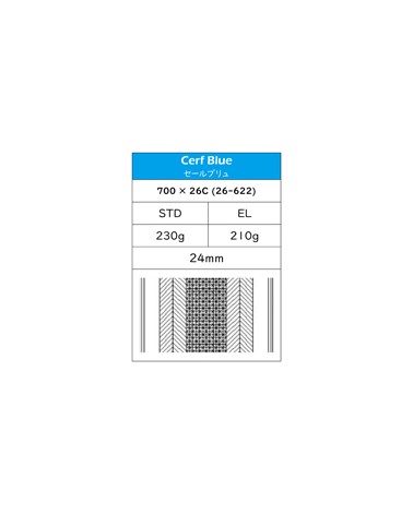 Pneumatico pieghevole Grand Bois Cerf Bleu 700C 26mm 2