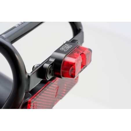 Feu arrière vélo électrique SON DC 6-12 Volts sur porte-bagage