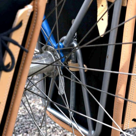 Et par GB1500-sidetasker med strop/fjederfastgørelse - Sort/Naturlig