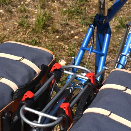 GB367 Set di borse con fissaggi Klickfix - Grigio/Naturale