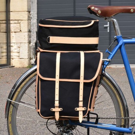 GB367 Gepäckträgerset mit Klickfix-Befestigungen - Schwarz/Natur