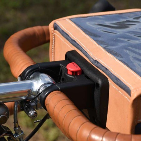 Bolsa de manillar para bicicleta GB905 - Gris/Natural