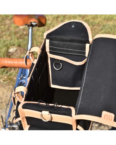 Inside removable pocket for handlebar bag - Black 2