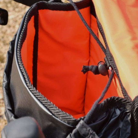 Lichte stuurtas - geheel zwart