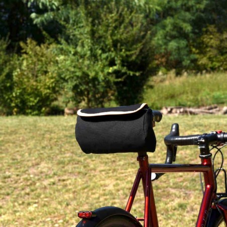 Bolsa para sillín de bicicleta GB288 - Negro / Natural