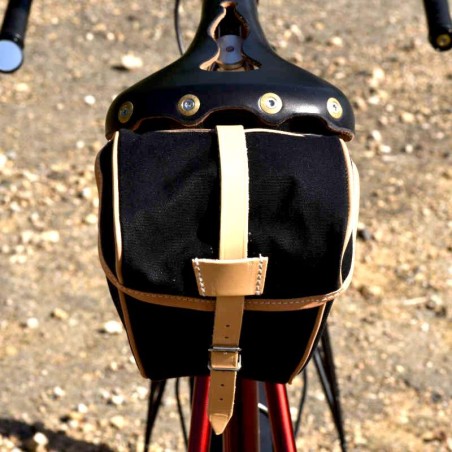 Bolsa GB786 Correa de cuero / hebilla - Negro / Natural