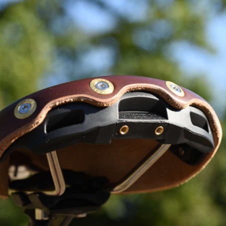 Leather saddle Aspin brown