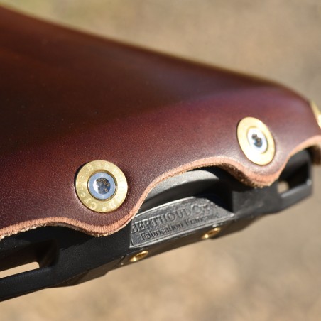 Selle vélo cuir randonnée rails titane Berthoud Aravis