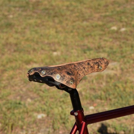 Lederen zadel Aravis open kurk