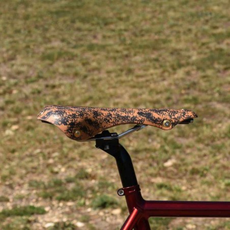 Selle vélo cuir course Berthoud Soulor