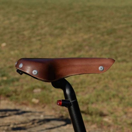 Sella in pelle Mente marrone