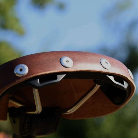 Selle vélo cuir ville Berthoud Mente