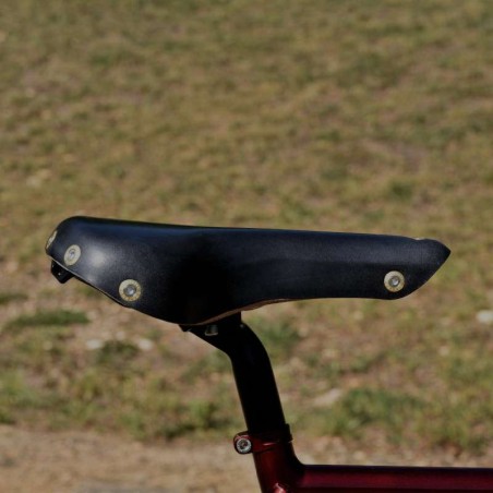 Leather saddle Vars black