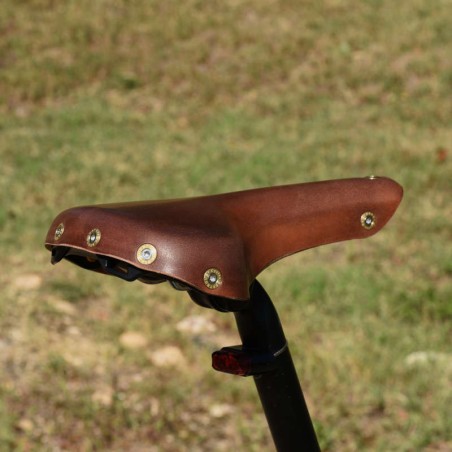 Leather saddle Vars brown