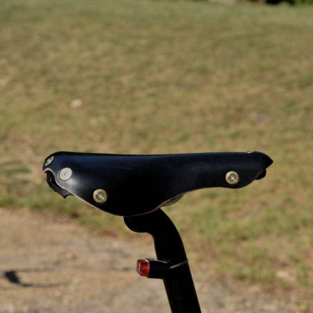 Selle vélo cuir dame randonnée Berthoud Marie Blanque