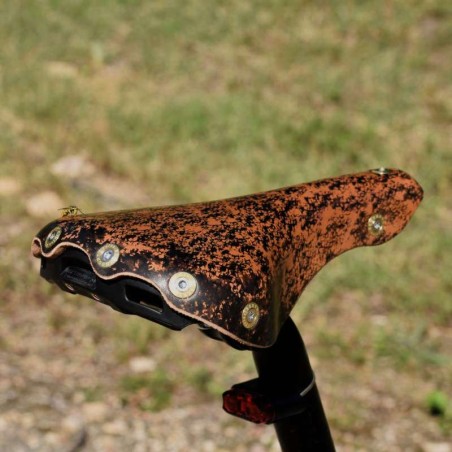 Selle vélo cuir dame randonnée Berthoud Marie Blanque