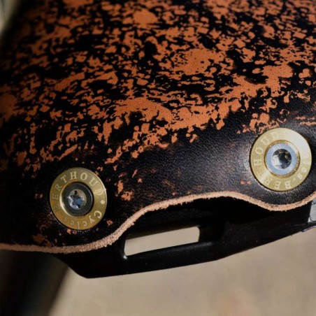 Selle vélo cuir dame randonnée Berthoud Marie Blanque