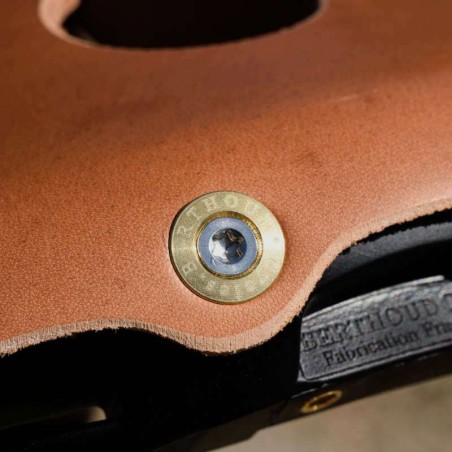 Selle vélo cuir ouvert dame randonnée nerf pudendal Berthoud Agnel